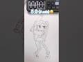 Drawing Miku Hatsune in 5sec,10sec,1mins,5mins ヤラララの初音ミクを5秒、10秒、1分、5分で描いた #yararara #miku #shorts