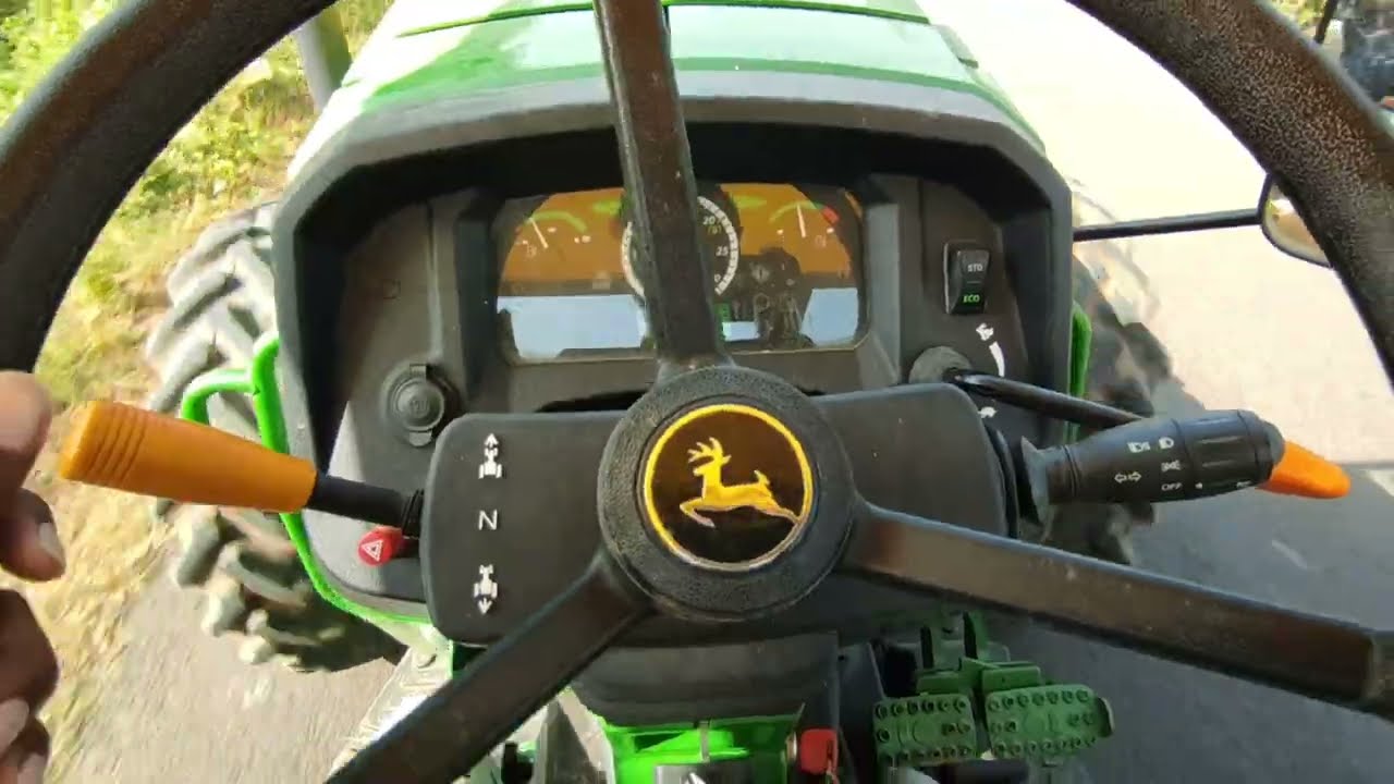 Day 1 Makka katai chalu  old vlog video John Deere 5310 new model 