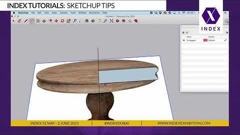 INDEX TUTORIALS: How to lathe a table and other furniture for your SketchUp model (LESSON 4)