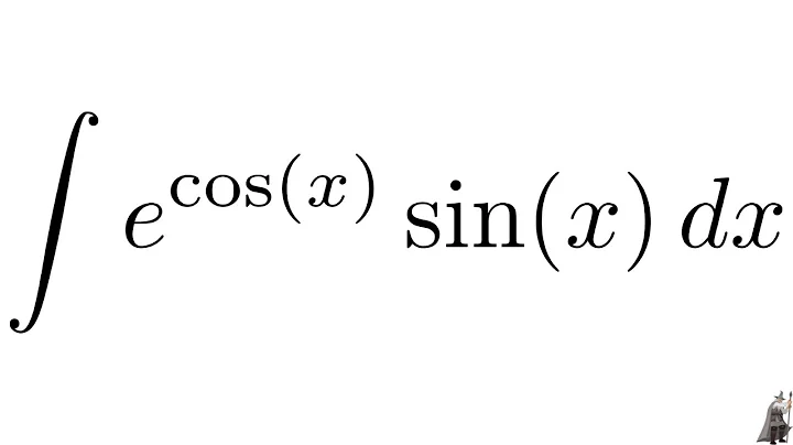 Integral e^(cos(x))sin(x) with u substitution