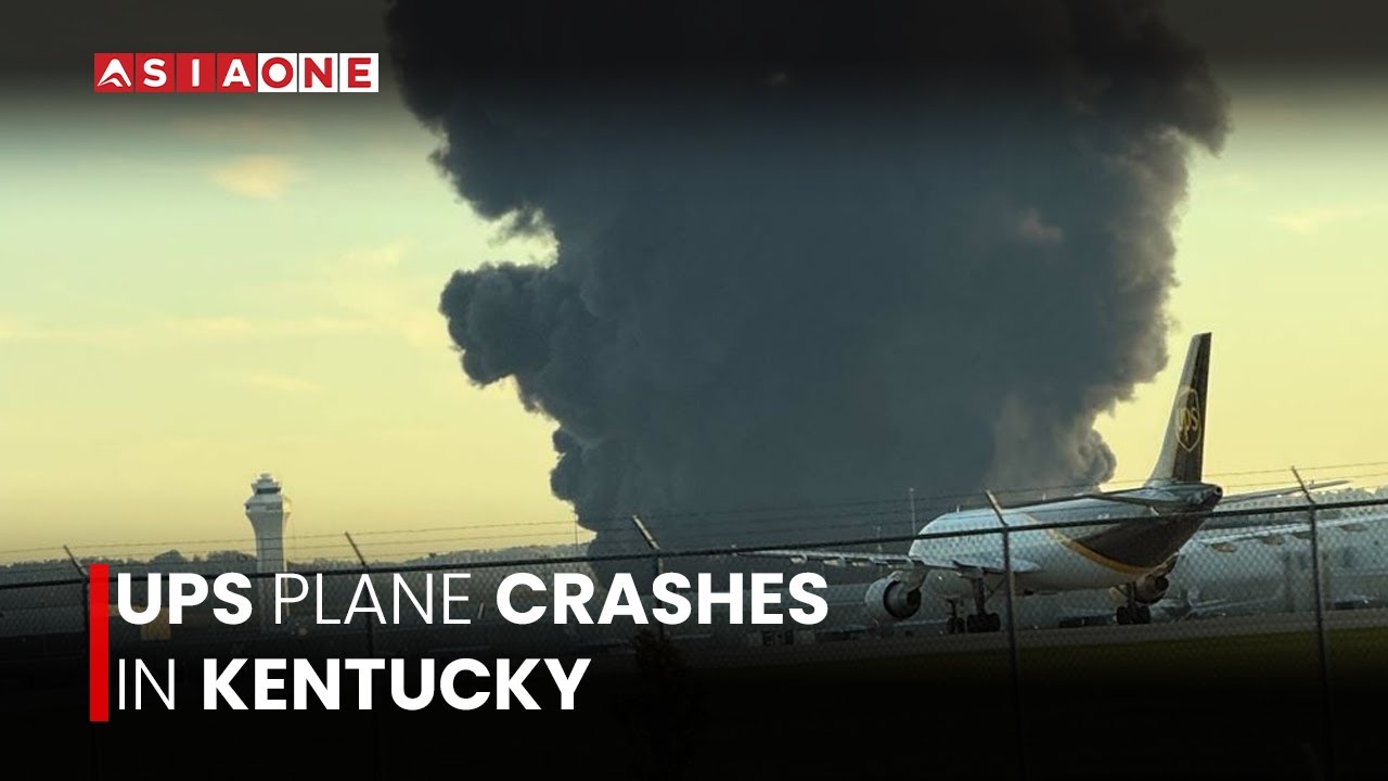 UPS Cargo Plane Crashes in Louisville | Airport Operations Suspended | Asia One News