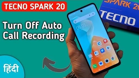 Tecno Spark 20 auto call recording kaise bandh kare, how to turn off auto call recording in tecno