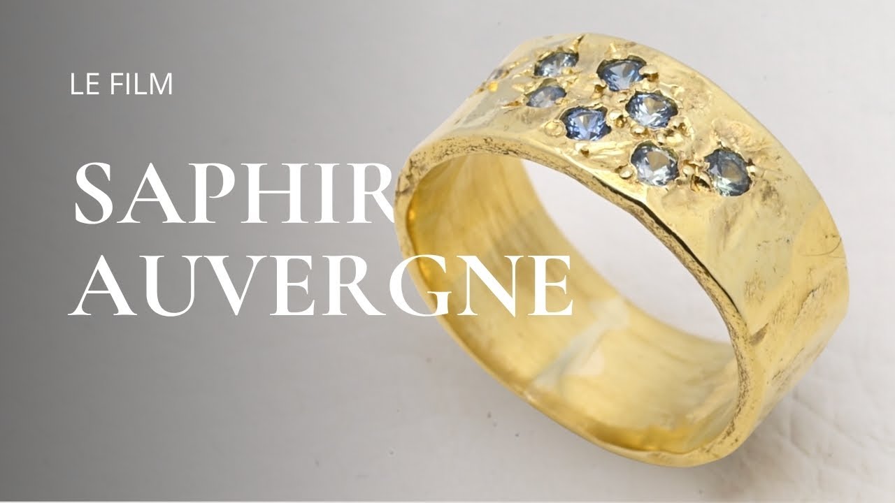 Saphir D'Auvergne 0.26 Ct Bleu/vert Naturel – Taille Rond Brillant – Qualité VS – France