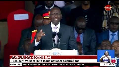 Jamhuri day goodie bag | President William Ruto leads national celebrations