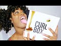 curlbox unboxing|creme of nature pure honey|july curlbox