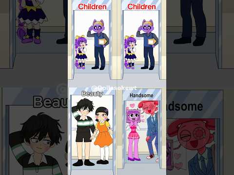 Lily love braids x Catnapx Sprunki x Squid game Complete Edition 😂 #poppyplaytime #smillingcritters