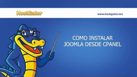 Como instalar Joomla desde cPanel