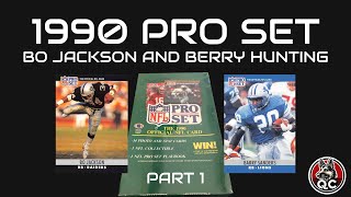 Opening 1990 Pro Set Football Packs! Hunting for Bo Jackson, Barry Sanders & Joe Montana Cards!