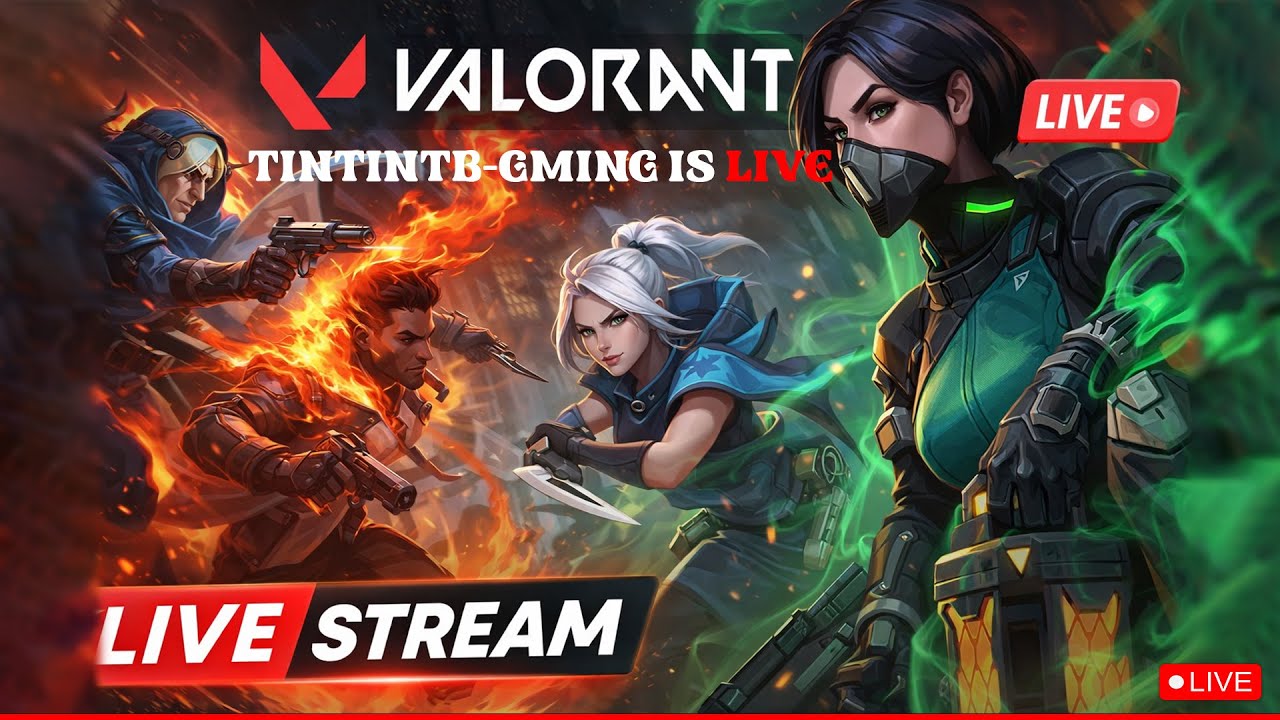 🔴 LIVE VALORANT | Noob Making Crazy Plays? | TINTINTB-Gaming Live Stream