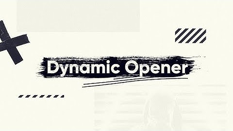 Dynamic Opener Premiere Pro Templates