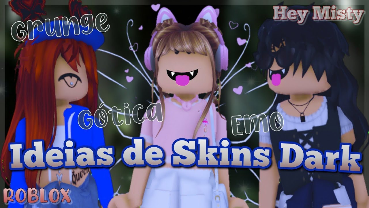 Ideias de SKINS DARK Academy no ROBLOX gastando robux ! Roblox