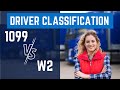 1099 vs w2 Driver Classification