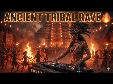 ANCIENT TRIBAL RAVE Epic Ritual EDM Festival Of Fire Drums 