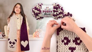 Çocuklar Kodlama Mantığıyla Atkı Örüyor - Alize Puffy More Ile Şiş Ve Tığ Kullanmadan