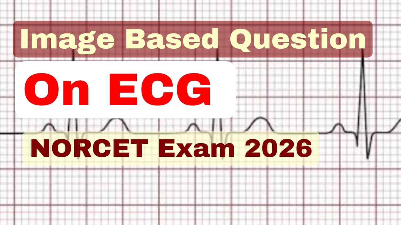 ECG Image Based MCQ Challenge for NORCET | Crack Nursing Exam with Visual Questions!”
