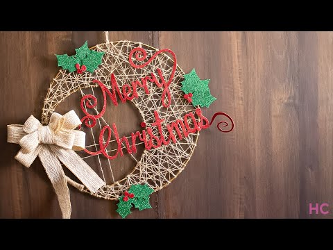 Last-Minute Merry Christmas Wreath