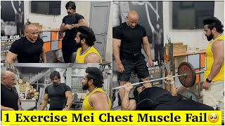 Hardcore Chest Workout With Guru ji And Rubal Bhai🔥|| 1 Exercise Mei Muscle Fail