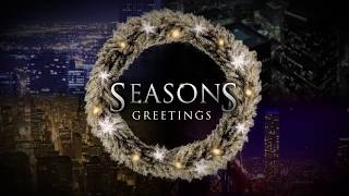 City Wreath Frame Holiday Ecard
