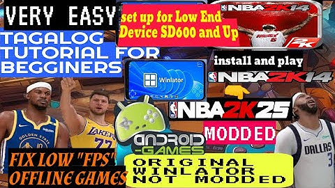 From 2K14 to 2K25  (Ultimate Guide)@WINLATOR TUTORIAL!! Android games💥