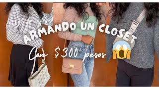 Closet completo con $300 pesos en el TIANGUIS para mi hermana