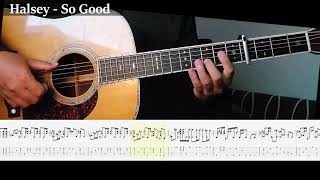 Halsey - So Good Guitar, fingerstyle, tabs, Billboard hot 100