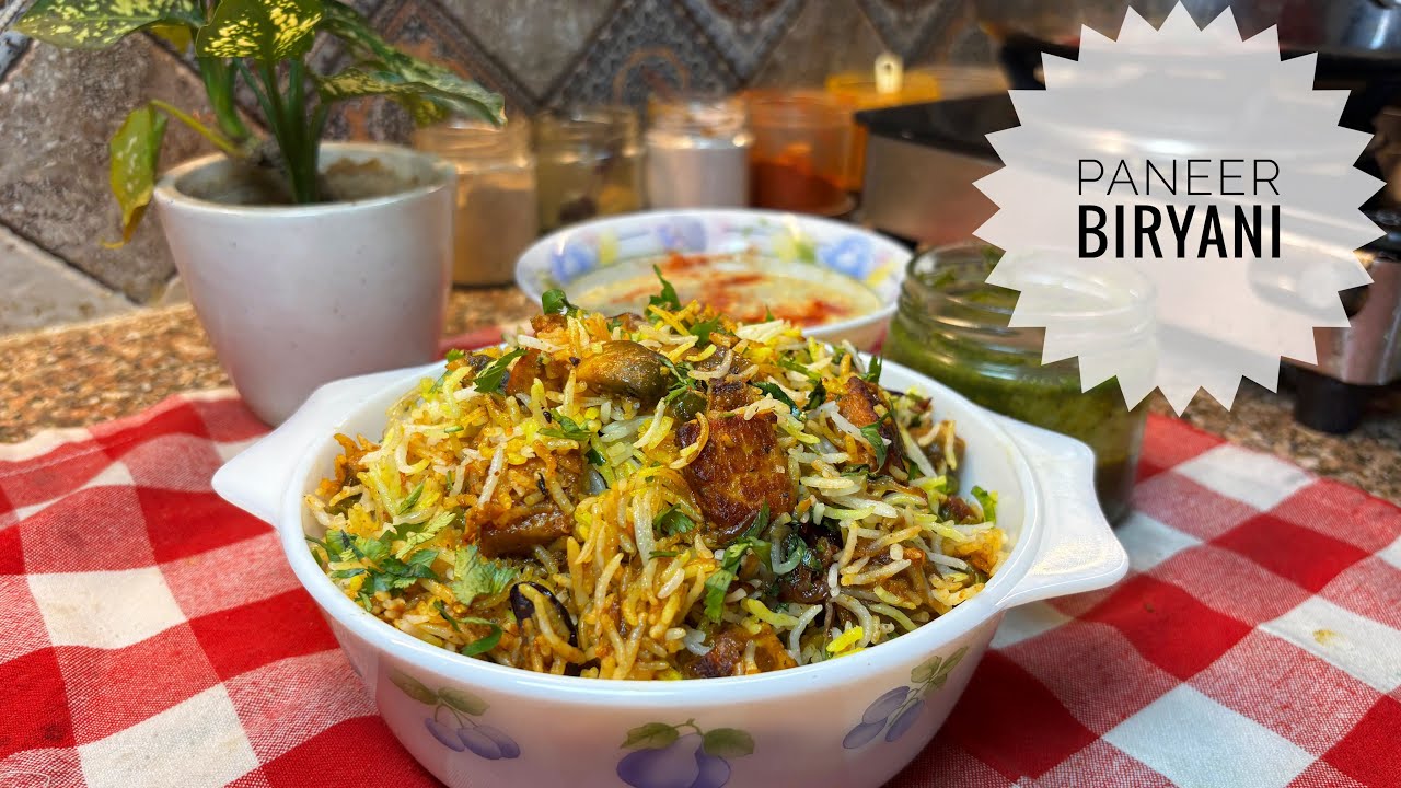 Paneer Biryani | Mushroom Matar Paneer | Basmati Rice #Biryani #vegetarian #cooking 