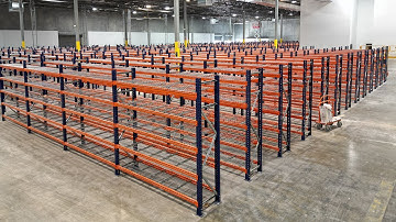 8FT HIGH SELECTIVE PALLET RACKS FOR HAND-PICKING OPERATION