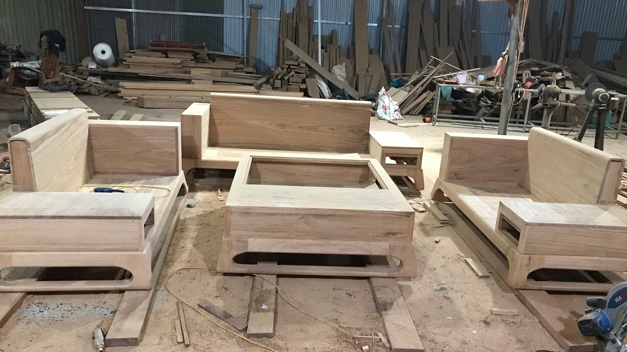 Wooden sofa making skills - Great woodworking -MOC woodworking