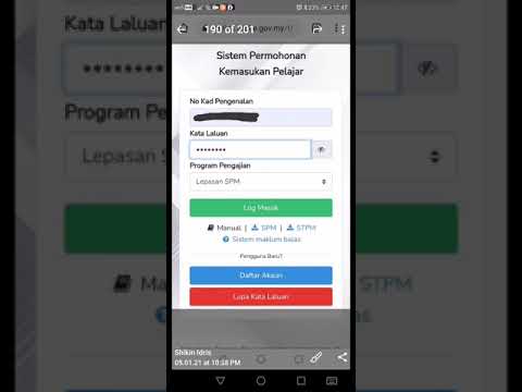 Cara isi maklumat permohonan UPU Online 2020 l 2021 selepas daftar