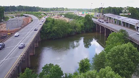#Drone13 checks out interstate construction progress at Macon's I-75/I-16 split