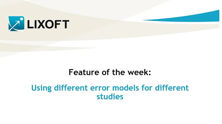 Feature of the week #34: Using different error models for different studies