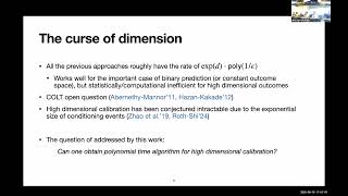 High Dimensional Online Calibration in Polynomial Time
