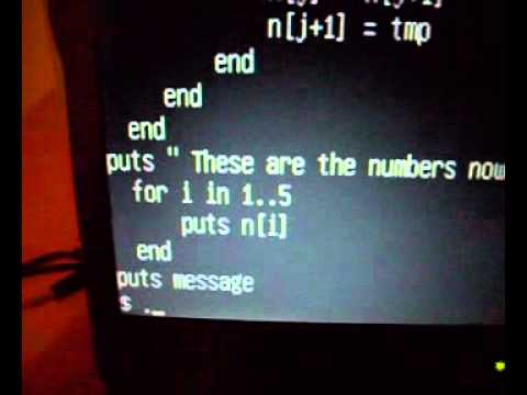 Ruby Program sorting numbers