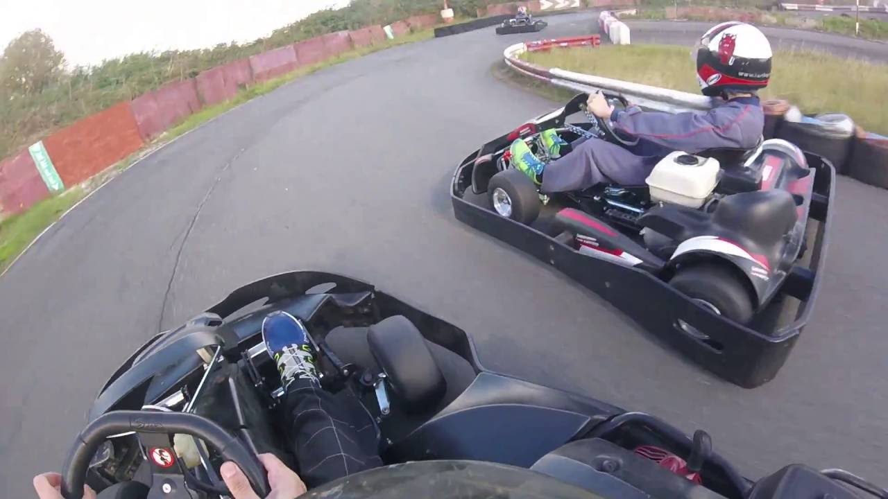Chequred flag Karting Holton le Clay YouTube