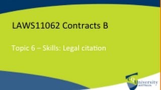 Law Student Skills: Legal Citation in Australia