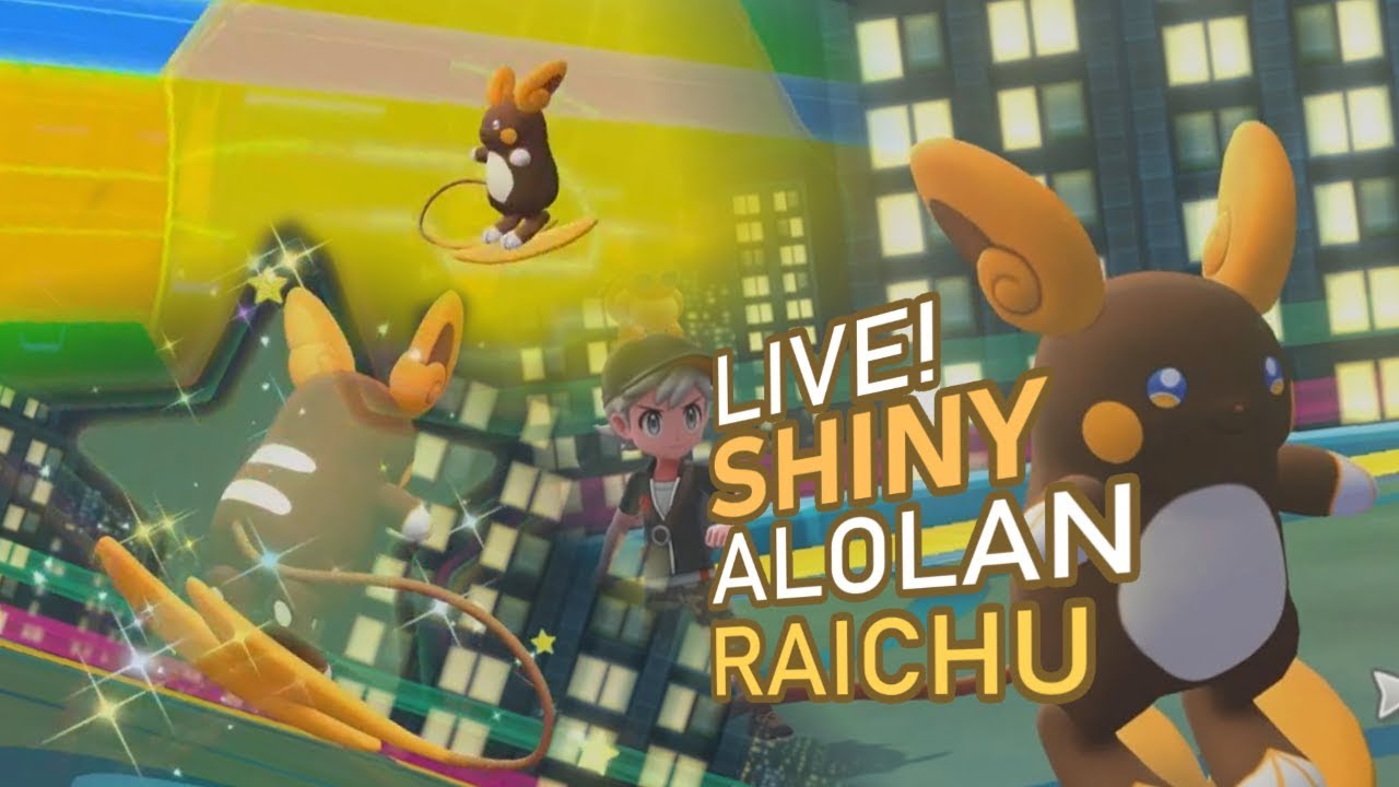 Shiny Alolan Raichu / Pokemon Let's Go / 6IV Pokemon / Shiny Pokemon