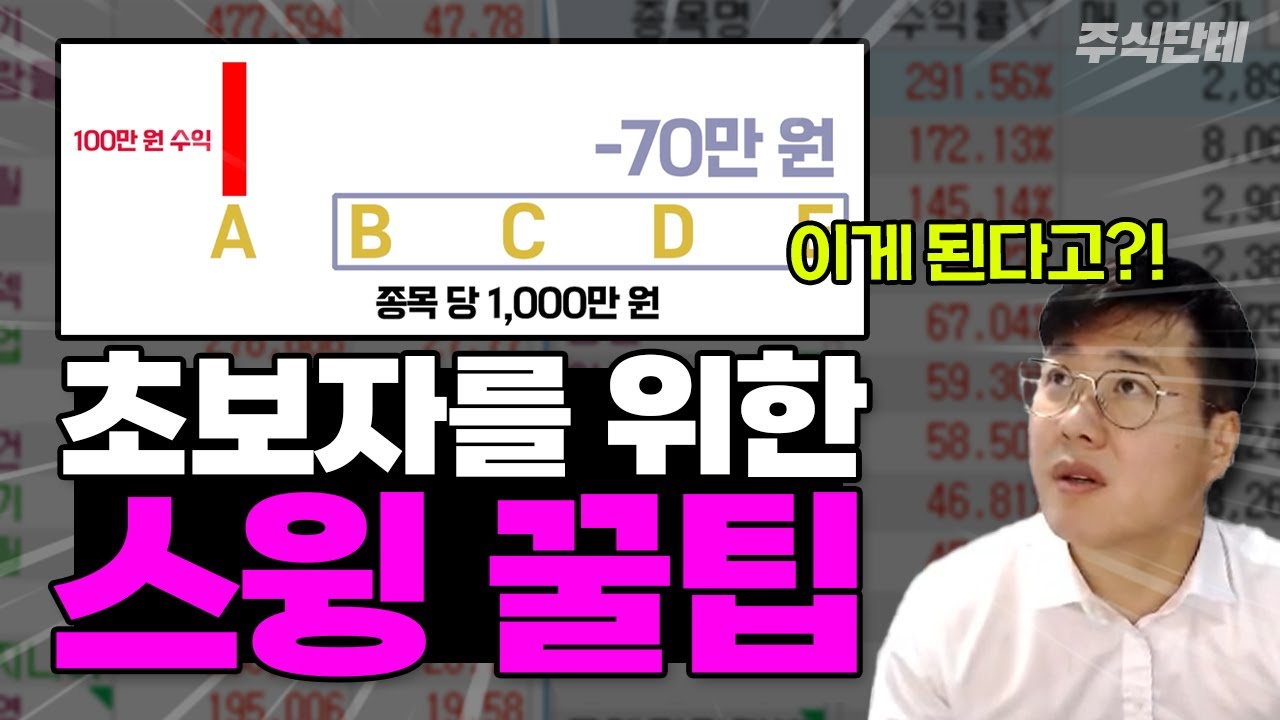 15년 주식하며 깨달은 레전드 스윙 꿀팁! 안 보면 손해 #주식단테