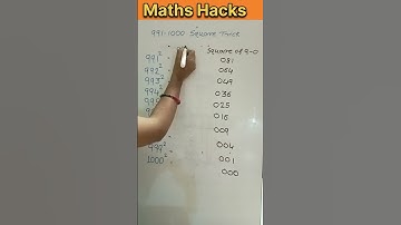 Square Of 991-1000||Square Tricks #mathstricks #shortsfeed #viral #trending #square #squaretrick