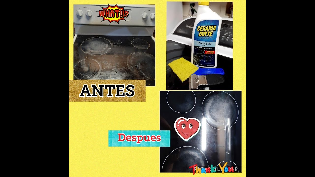 LIMPIO MI ESTUFA CON CERAMA BRYTE 🧽/How do I cleaning my stove
