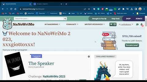 Track Nanowrimo Word Count