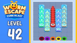 Worm Escape Cube Blast level 42 solution