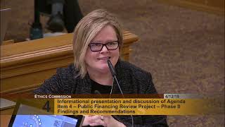 April 2019 Regular Ethics Commission Meeting