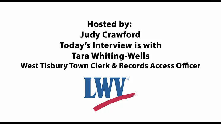 LWV Judy Crawford Interviews Tara Whiting Wells