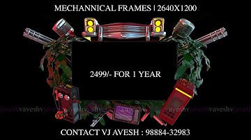 388  Mechannical Frames | 5 Variants | 2640x1200