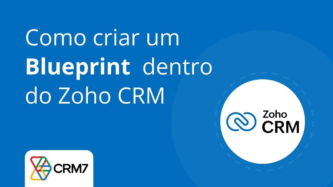 Como criar um blueprint dentro do Zoho CRM - YouTube