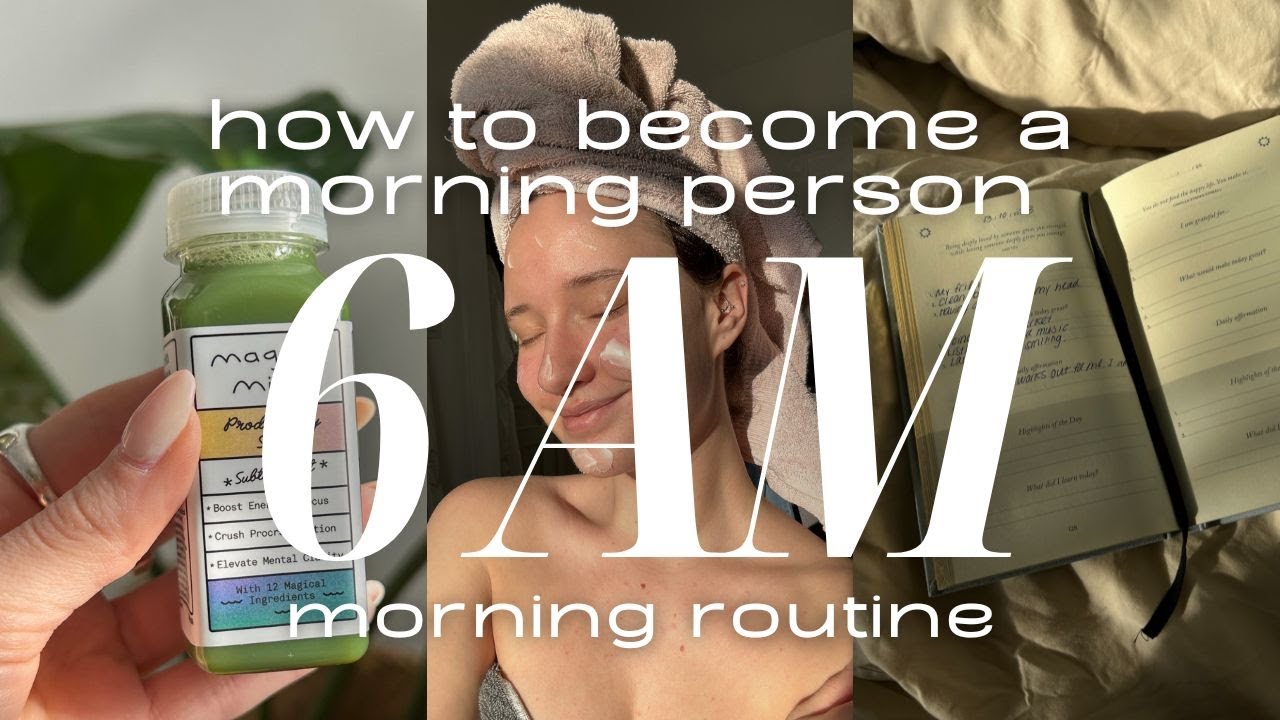 How to become a morning person | 6 AM WINTER MORNING ROUTINE + morning ...