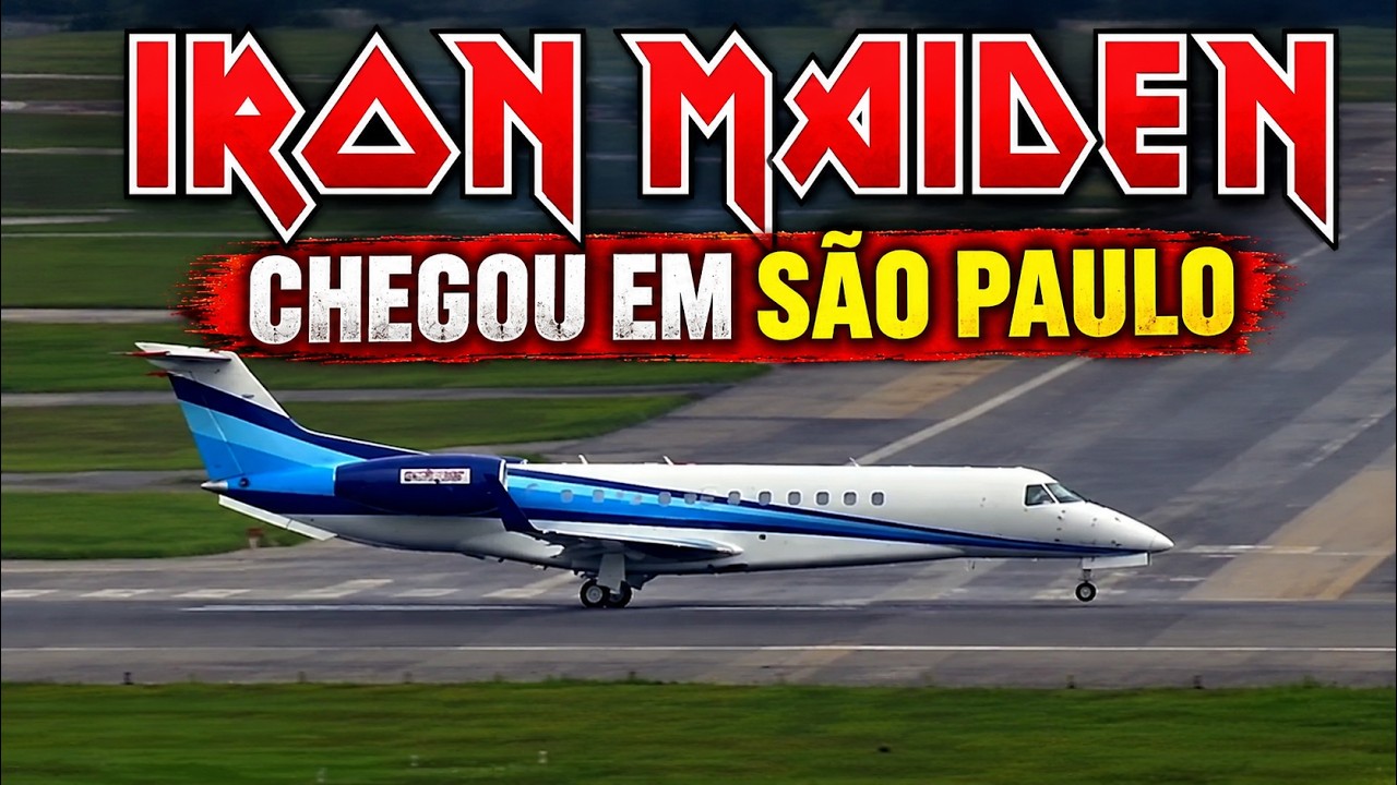 Jato associado ao Iron Maiden é registrado em Guarulhos durante gravação do KC-30 da FAB