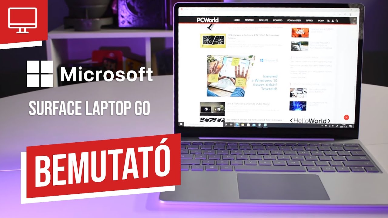 Pici, de annál menőbb - Microsoft Surface Laptop Go bemutató 💻 PC World