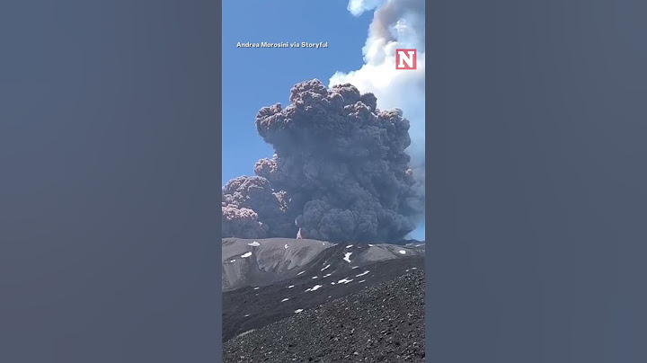 Terrifying Moment Mount Etna Explodes As Tourists Run For Their Lives