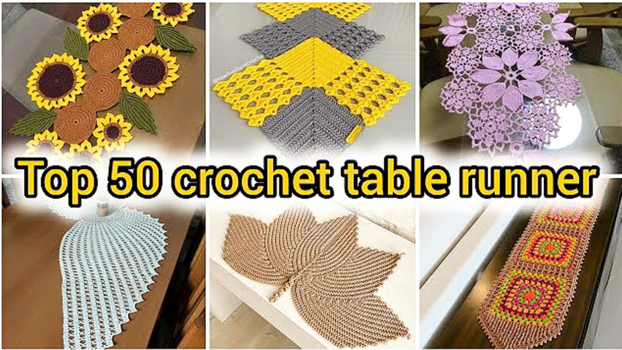 Изысканные и стильные узоры для вязаных крючком скатертей и салфеток | Коллекция дизайнов скатерт...